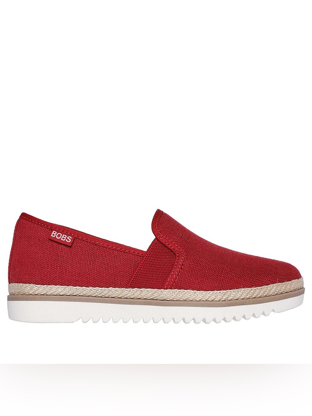 Skechers BOBS Red Slip-On Espadrille Loafer